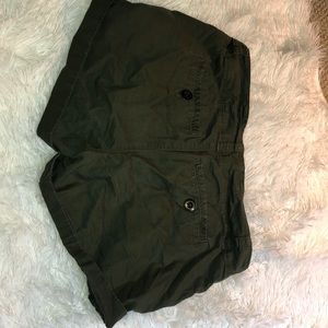 Army green shorts